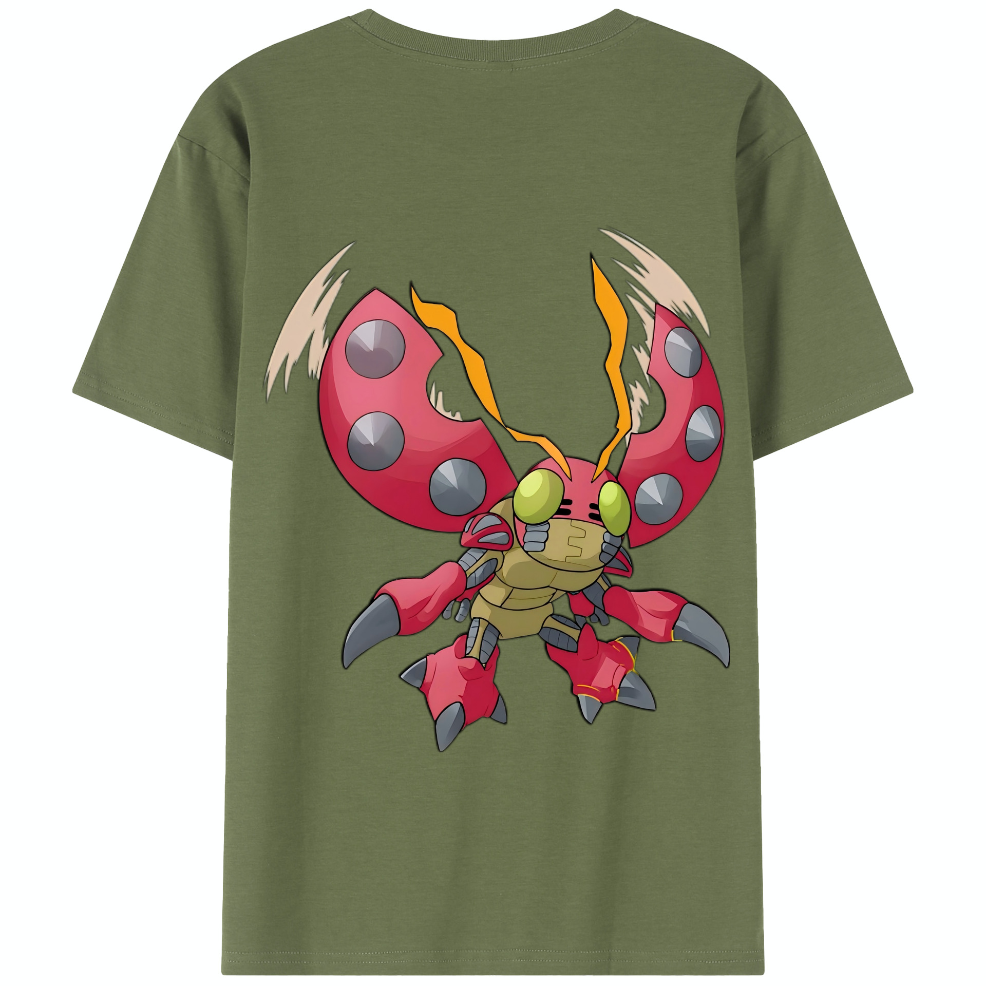 （画像用） Digimon デジタルモンスター/デジモン 綿100％半袖Tシャツ（背面プリント）